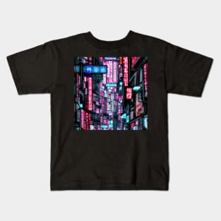 Cyberpunk Street View Kids T-Shirt